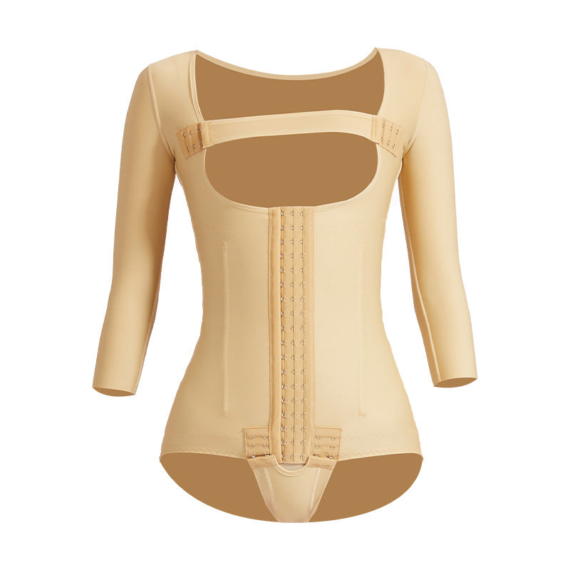 Post-liposuction body shaping garment 3-bone belly slimming arm jumpsuit phase i liposuction compression shaping garment waist tightening