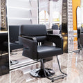 Black backrest + (black electroplated disc) + black large round pedal