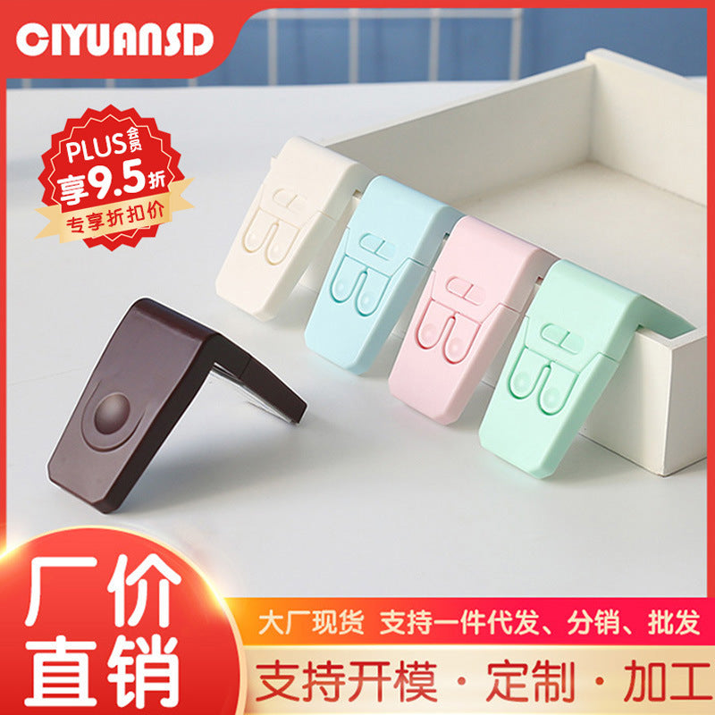 Infant and child security lock right angle lock drawer lock cabinet door lock multi-function baby anti-pinch snap lock refrigerator lock