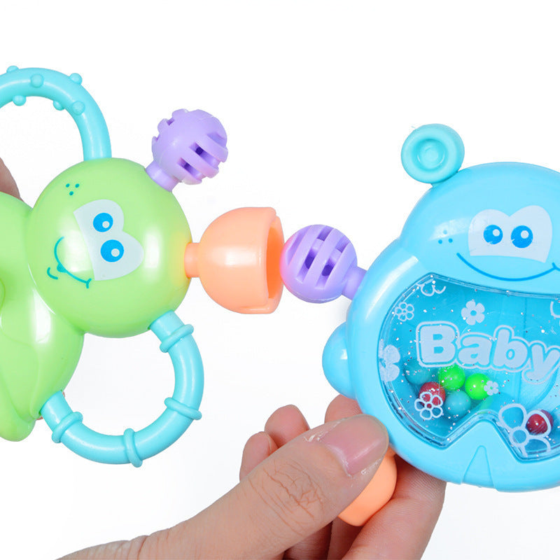 Storage box Baby hand rattle 0-1 years old, newborn baby early education educational toothpaste toys 0-3-6 -12 months