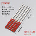 Stainless steel barbecue skewers for home barbecue steel skewers northeastern large oil edge commercial large skewers barbecue large wooden handle flat skewers