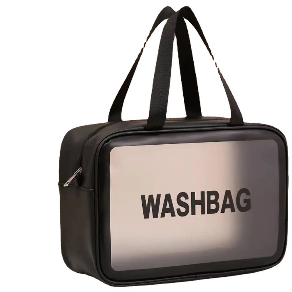 pvc toilet bag portable cosmetic bag large capacity waterproof visual travel storage bag portable finishing storage bag