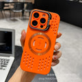 Summer ice-cooling magnetic case for apple iphone 17, compatible with iphone 16 pro, iphone 11, european and american style, with lens protection stand