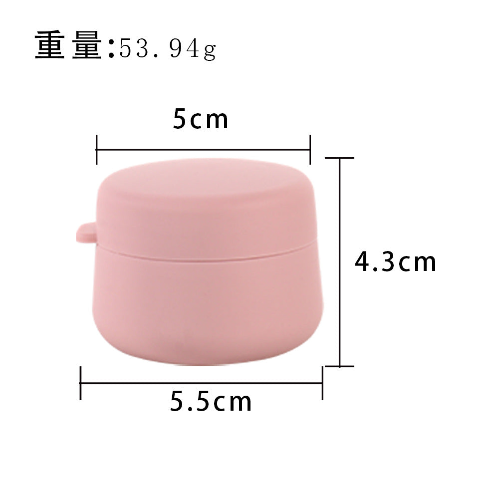 Silicone Packing Box 50ml Travel Portable Food Cosmetics Jewelry Silicone Outdoor Storage Box