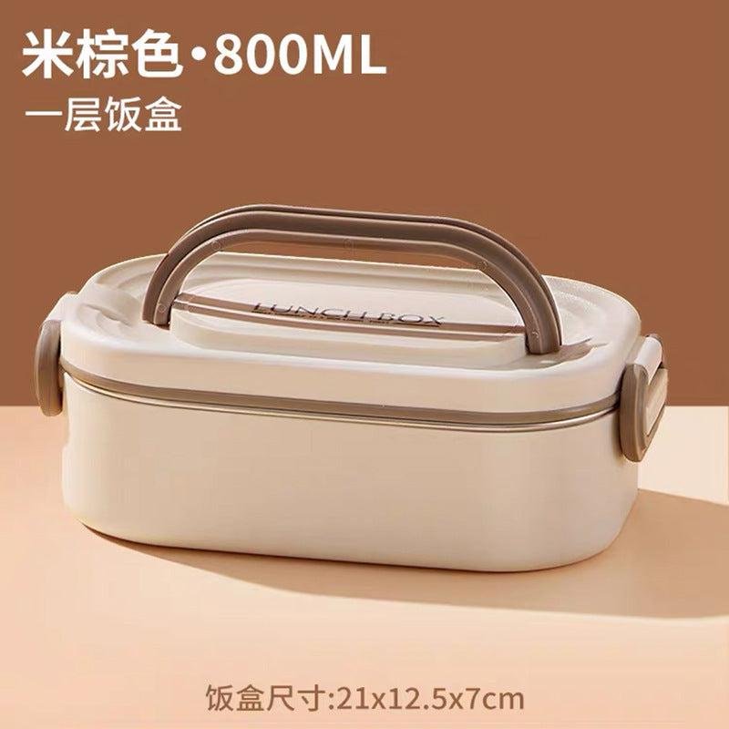 304 stainless steel bento box, microwave oven sealed lunch box, portable multi-layer thermal insulation lunch box for students and office workers