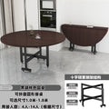 Foldable dining table - round, portable, and space-saving. perfect for home use. new foldable dining table for living rooms and dining areas