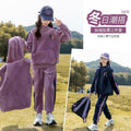 casualsuitfleece-linedthickened three-piece set autumn winternew arrival sports thickenedsweatshirtfashionfleece-linedk-style