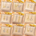 popular stylishfashion copper inlaid zirconium exquisite necklace for women niche styleeasiest for matchaccessible luxury non-fading clavicle chain jewelry