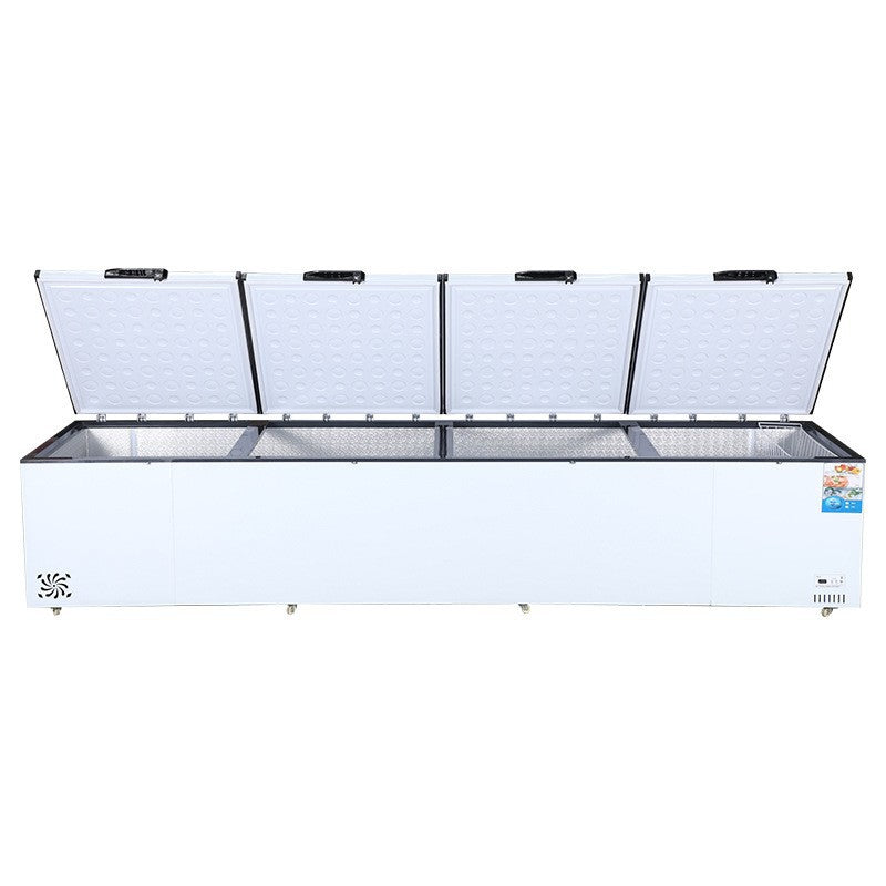 Large-capacity freezer for supermarkets, large-capacity freezer, horizontal freezer, single-door and double-door freezer for frozen meat
