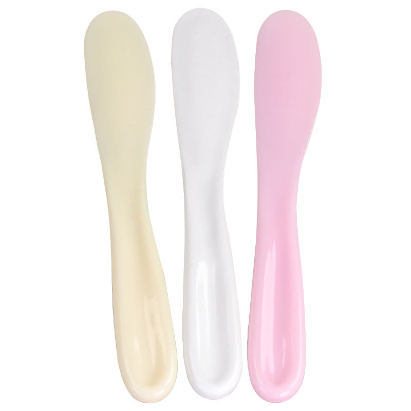 Medium-sized facial mask spatula, plastic beauty mixing stick, applicator, scraper, body mask stick, packaged, 17.5cm long