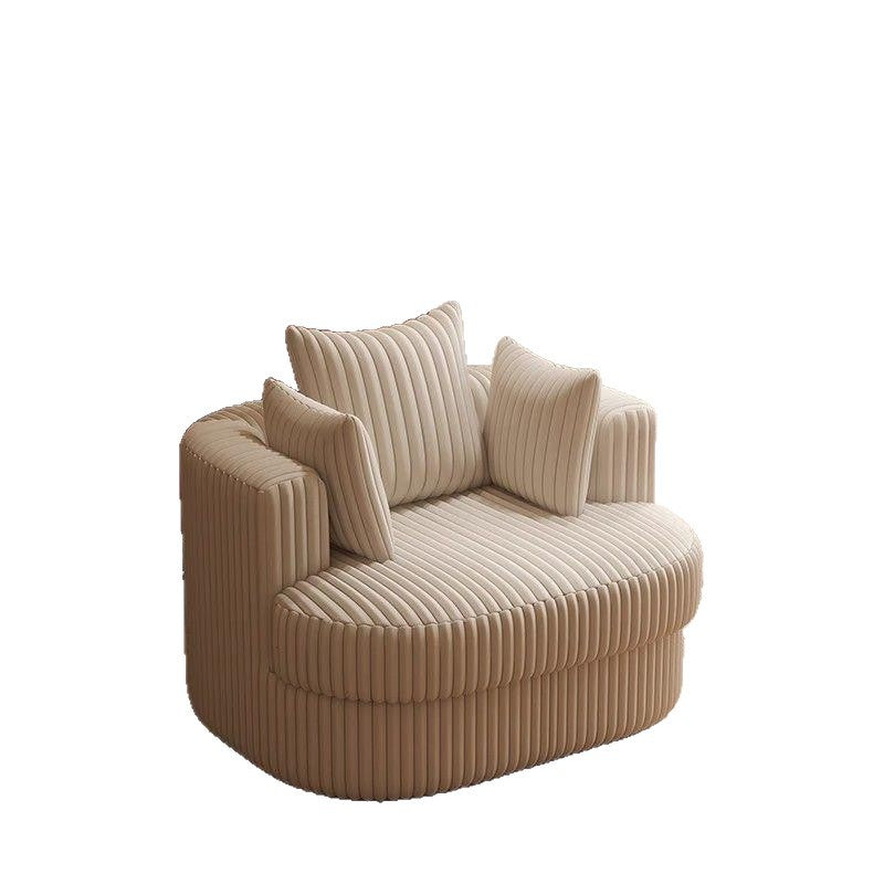 Cream style lazy sofa corduroy swivel chair living room for homeaccessible luxury pink casual chair single sofa chair
