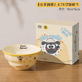 Shaun the sheep bowl and plate tableware suitfor home cartoon bowl high-looking ceramic bowl plate soup bowl small rice bowl