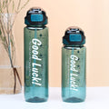 Factory custom large capacity plastic sports water bottle portable tumbler summer cross-border bounce lid direct drink cup