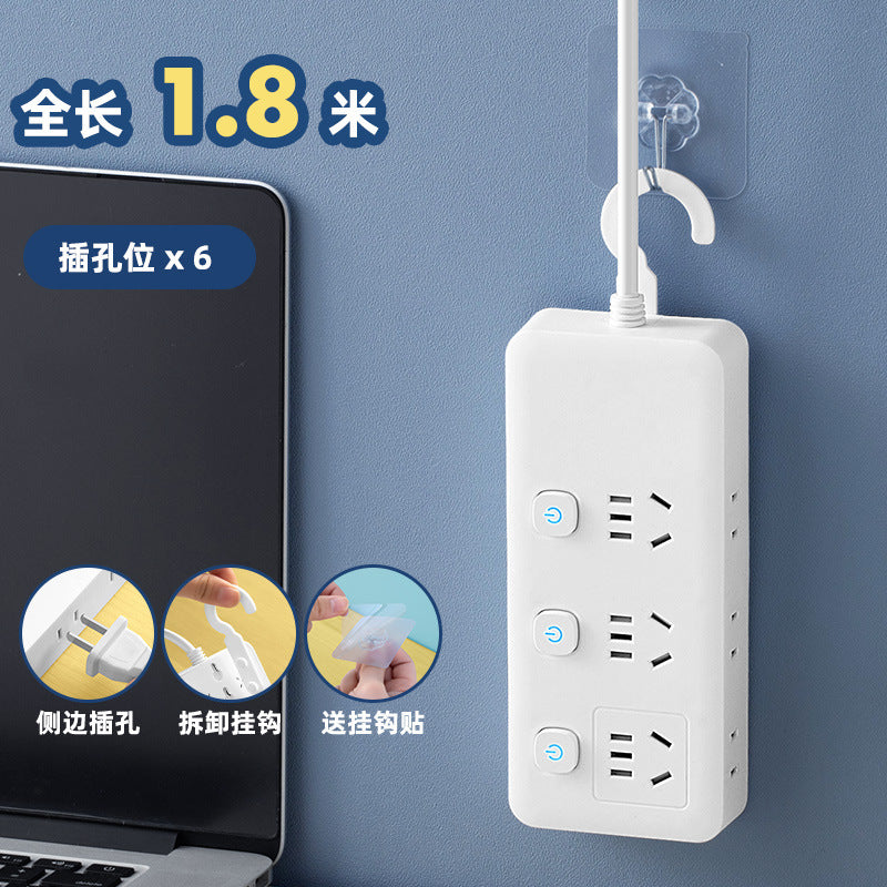 New national standard extension cord power strip socket smart power strip multifunctional with usb socket board student dormitory office