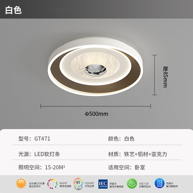 2025 New Modern Simple Eye Protection Bedroom Ceiling Light Italian Minimalist Creative Master Bedroom Study Lighting