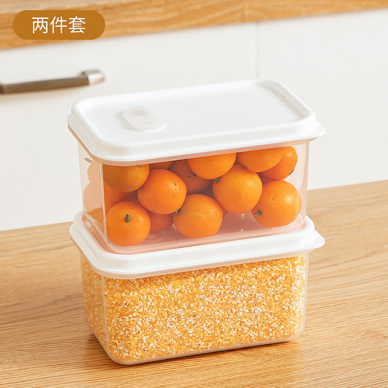 Kitchen Food Refrigerator Storage Box Transparent Sealed Fruit Food Fresh-keeping Box Food Grade Plastic Japanese Bento Box
