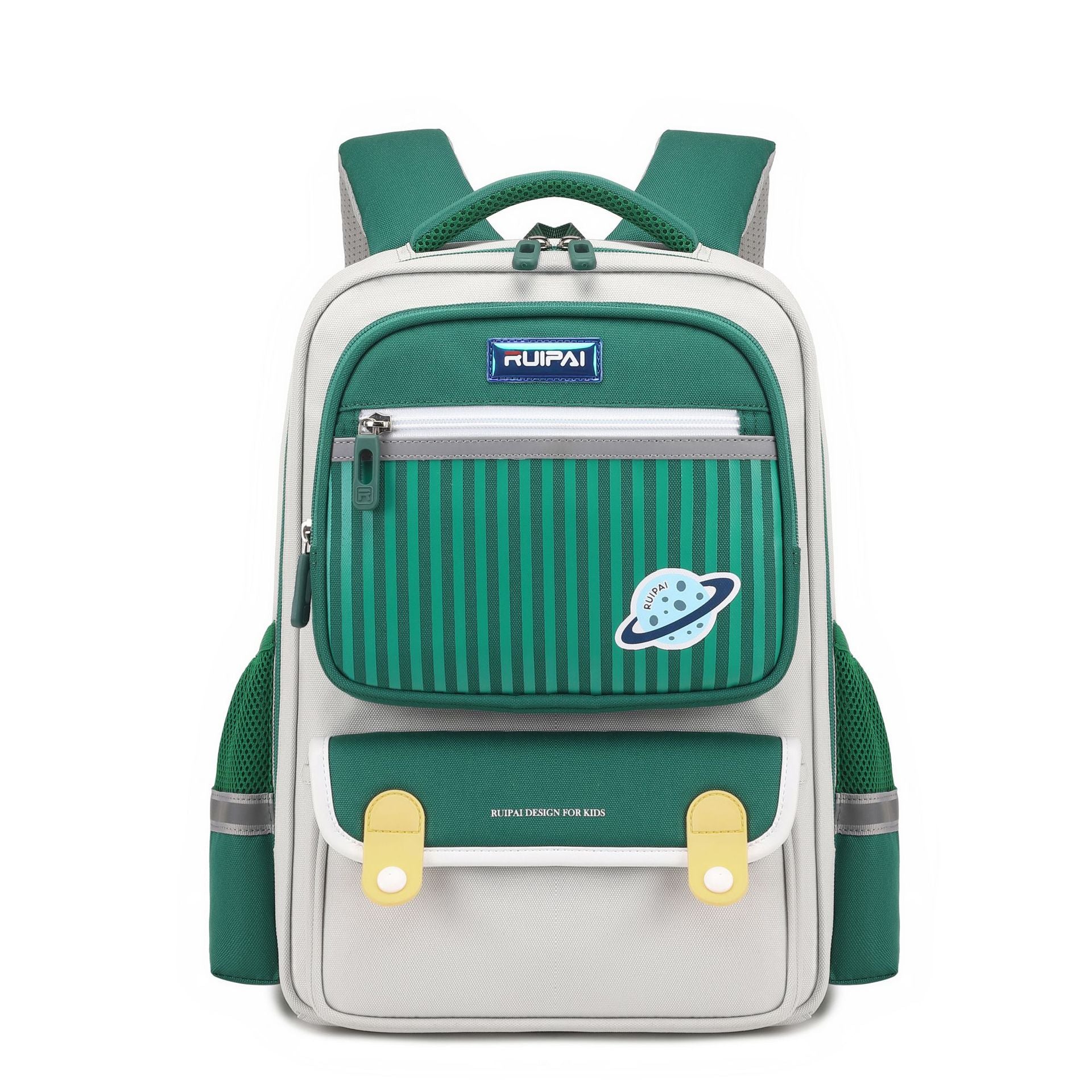 Rui brand primary school schoolbag for girls, grades 1, 2, 3 to 6, spine care to reduce the burden on children, large-capacity airbag schoolbag for men