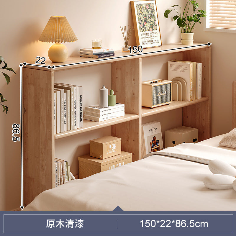 Solid wood bedside shelf, bedside gap, bedside crack, long cabinet against the wall, narrow frame behind the sofa, storage cabinet, storage