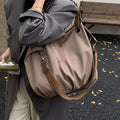 2025 new japanese retro workwear bag - women's multifunctional shoulder & crossbody bag - trendy, niche design, large capacity tote bag