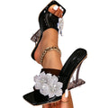 Huizhou women's shoes aliexpress ladies' high heels black floral high heel trendy fashion simple party casual women's shoes