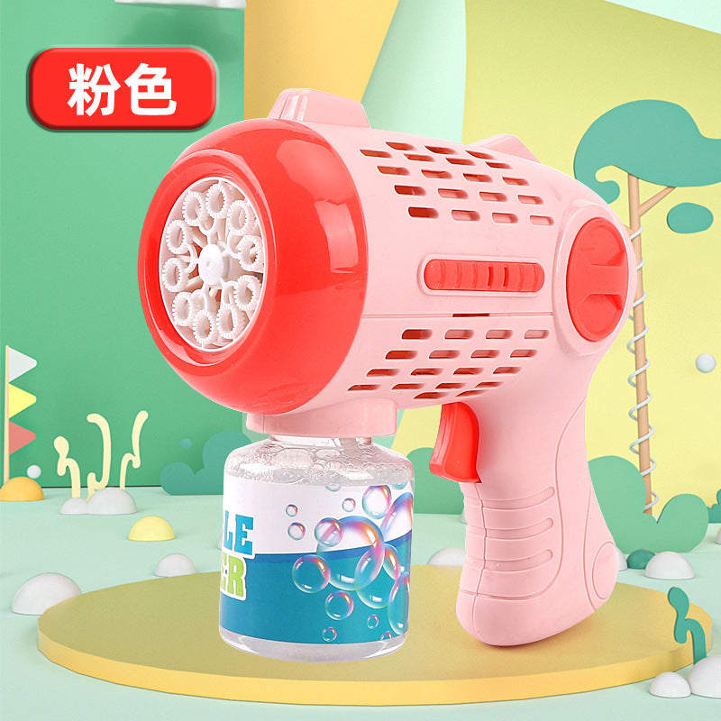 【free shipping】wholesale automatic bubble gun - trending bubble wand - handheld electric bubble machine toy (leak-proof)