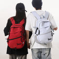 Backpack k-style pure color couple large and small travel backpack student large capacity water-repellent lightweight backpack wholesale