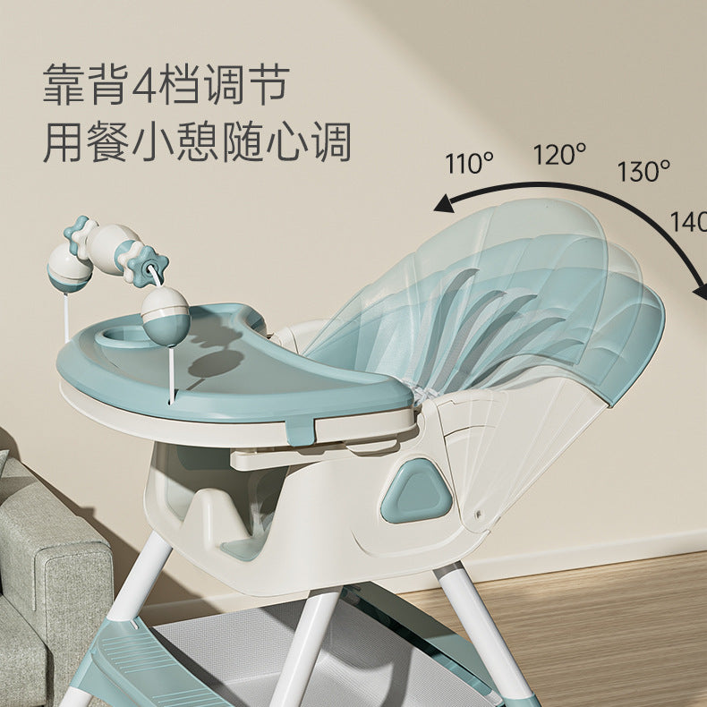 Baby Dining Chair Eating Foldable Portable Home Baby Learning Sitting Chair Children's Multifunctional Dining Table Chair Seat