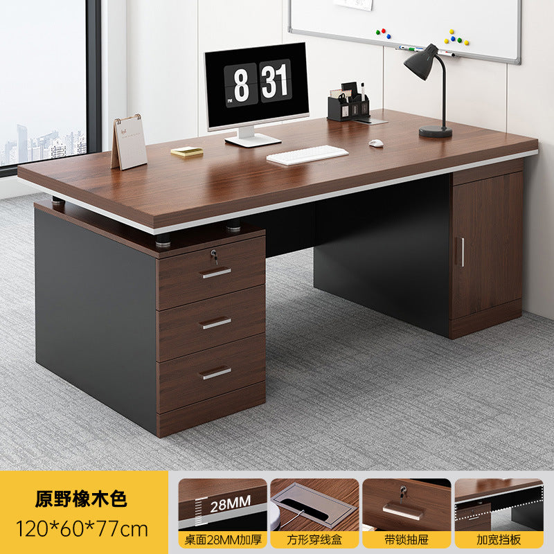 New arrival: executive desk - minimalist modern office desk and chair set for employees, home office, and computer use