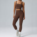Lulu-inspired lycra yoga outfit set - premium feel, barely-there comfort, high-elasticity, tight-fitting activewear two-piece set for women