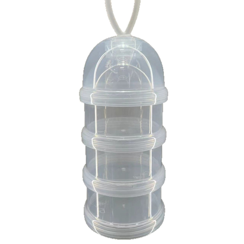 Baby milk powder box out portable transparent multi-layer milk powder grid Baby milk powder independent packing box Maternal and infant products