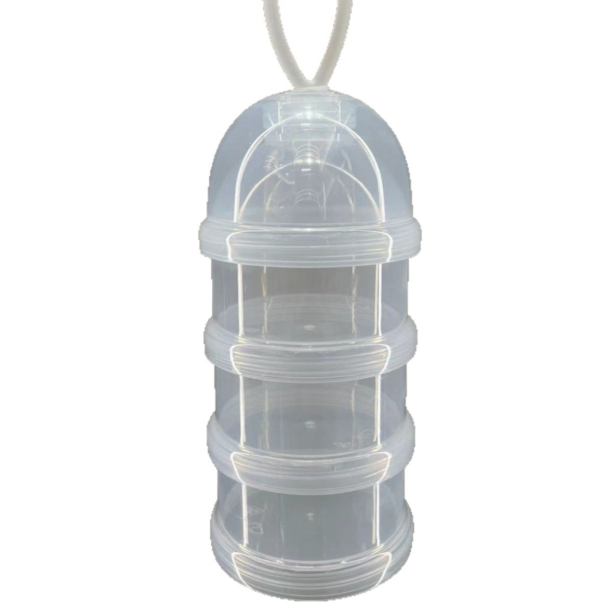 Baby milk powder box out portable transparent multi-layer milk powder grid Baby milk powder independent packing box Maternal and infant products