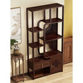 Special offer new chinoiserie non-solid wood antique rack tea tea set rack tea room tea cabinet ornaments storage rack large capacity