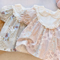 New summer girls' blouse: stylish and chic short-sleeve top for baby girls - european-inspired doll shirt