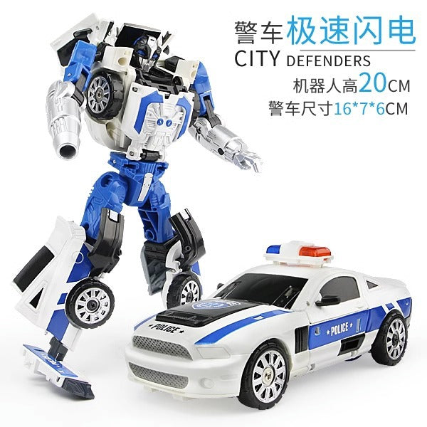 Transforming robot toy for boys, children's educational assembly car model, king kong mech suit, ages 1-3-6