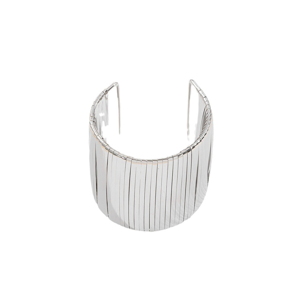 Wholesale alloy women's bracelets - european & american style, wide band fashion jewelry, unique polished spring-loaded open bangle