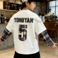 new arrival topspatchworkloose chinese cotton round neck long sleevest-shirtwestern style chinese cotton bottom shirtautum