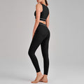 new arrival yoga clothes high waist hip lift tummy control slimming look sling beautiful back running sports intimates bra suit for women