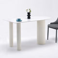 Rock slab dining table small apartment island small apartment all-in-one modern casualfor home cream style wall dining table