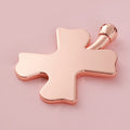 Factory direct clover-shaped massage facial roller - metal scraping tool for face, eye, and neck lifting - wholesale