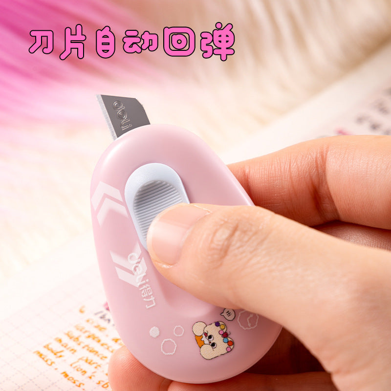 Deli TD155 milk puff mini utility knife box opener mini portable small knife