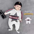 Newborn infant rompers - new spring/autumn korean style long sleeve bodysuit - baby boys and girls outdoor crawling suit