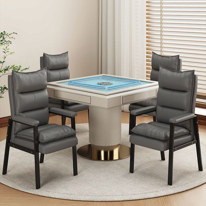Mahjong chair for chess and card room, mahjong machine seat, plaid tea house sofa chair, conference chair, back chair, office chair