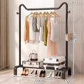 Freestanding coat rack - multi-functional clothes hanger for home, bedroom, balcony, dorm room - easy to assemble