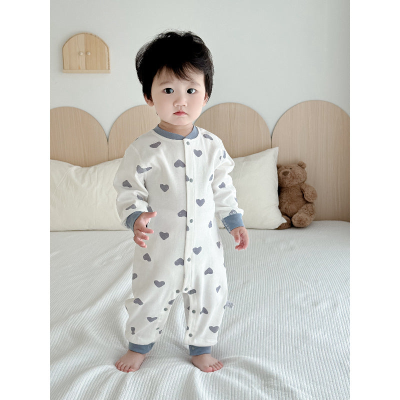 Baby romper  spring/autumn cartoon newborn bodysuit unisex baby loungewear casual crawling suit