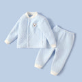 Baby heattechsuitfall and winterpure cotton male baby autumn clothing female baby intimatesspring & fallthickenedcardigan autumn clothes and autumn pants