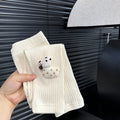 Girls' spring/autumn new leggings - cartoon 3d puppy design, stylish and trendy casual pants, can be worn as outerwear, hot-selling fashion item