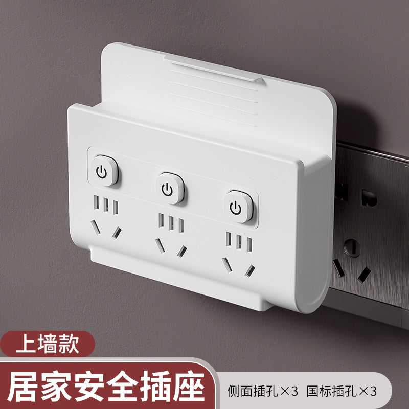 Wall-mountable power strip with multi-function stand, usb ports, and cord management – ideal for home, office, and multi-device use