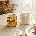 stainless steel creative twisted shape fruit fork set creative colorful ceramic storage jar wholesale