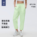 Summer quick-dry loose fit athletic pants women's joggers straight leg two-way casual pants outdoor running fitness pants d26052