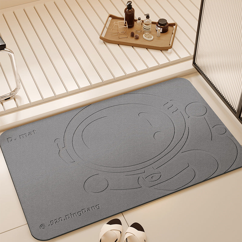 Diatom mud bathroom absorbent floor mat bathroom door shower room quick-drying toilet foot mat non-slip mat carpet bathroom